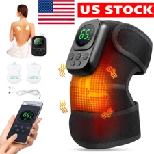 Heated Knee Massager Wireless Control with Vibration for Knee Joint Pain Relief