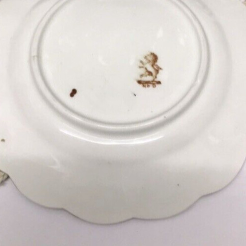 Antique Redfern & Drakeford Plates Handpainted Floral Gold Gilt England Set of 4