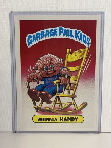 1986 Garbage Pail Kids Series 1 Wrinkly Randy Giant Card Minty - Picture 1 of 2