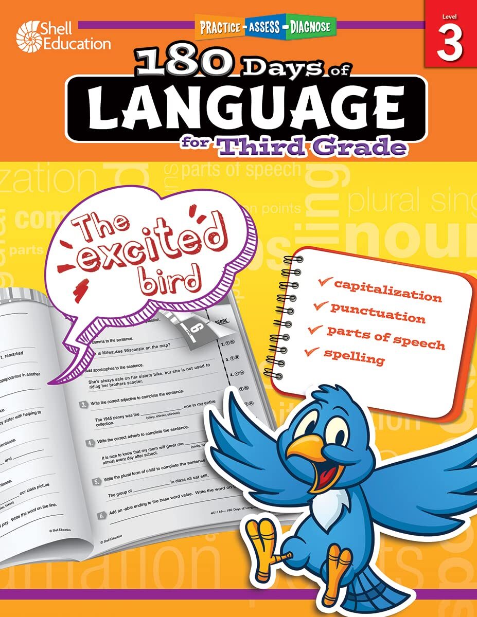 180 Days of Language for Third Grade: Practice, Assess, Diagnose (180 Days of Pr