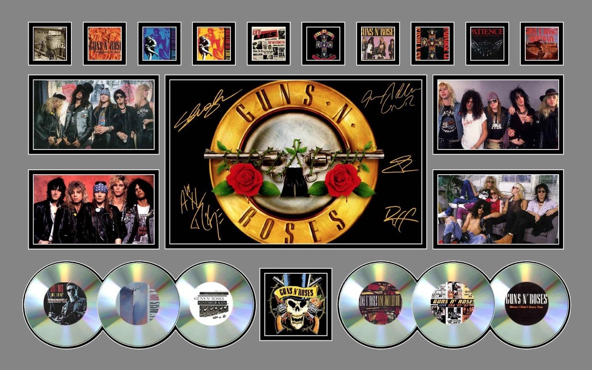 NEW GUNS N ROSES AXEL ROSE SIGNED LIMITED EDITION FRAMED