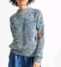 M. Patmos 100% Cotton Thick Knit Relaxed Fit Pullover Oversized Crewneck Sweater