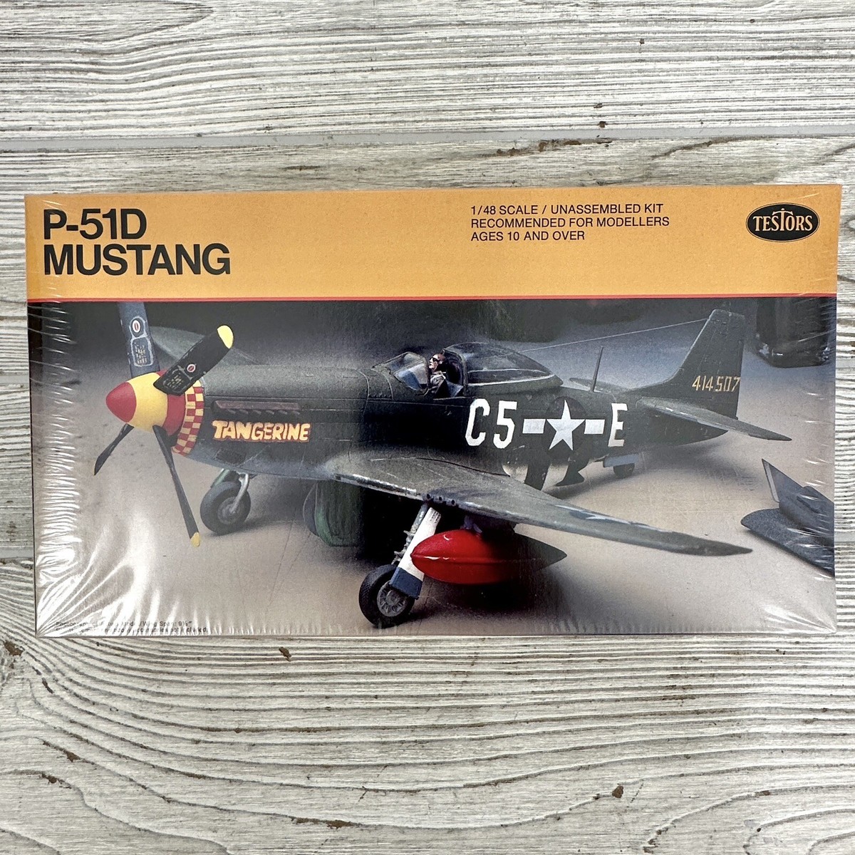 Vtg Testors P-51D Mustang 1/48 Military Plane Model Kit No 546