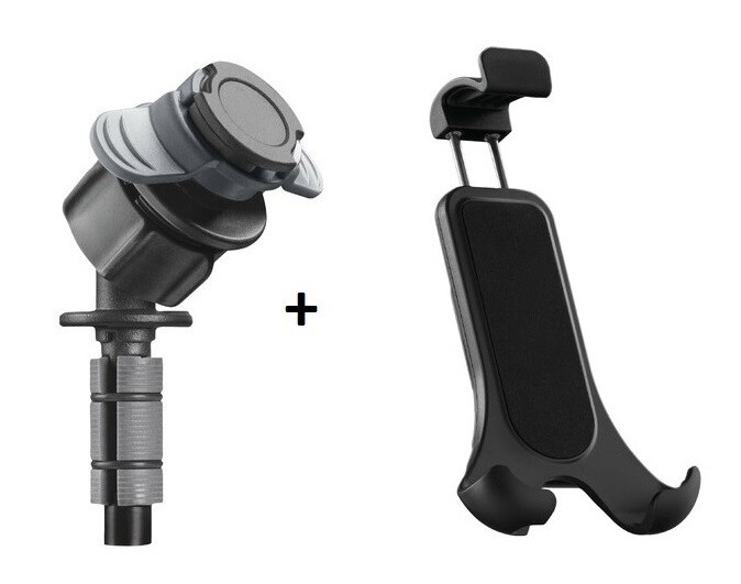 Kit support smartphone moto colonne de direction Optiline Air Flow en aluminium