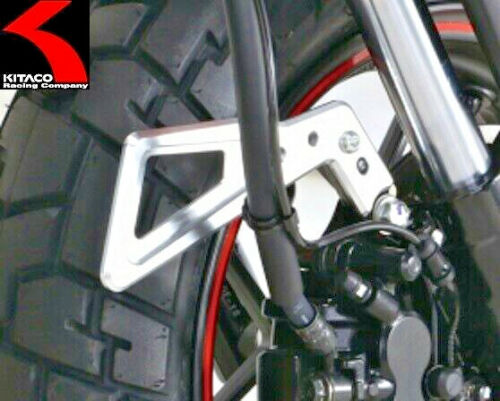NEUF ! Kitaco #569-1300260 protection de tuyau de frein ARGENT Honda Monkey 125 / Direct Japon - Photo 1/2