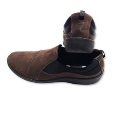 Clarks Cloudsteppers Slip-On Loafers Women s Size 8W Dark Brown Comfort Shoes