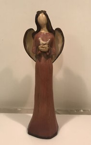 Tii Collections Angel Holding Bird Vintage Resin 612 | eBay