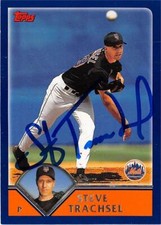 Steve Trachsel autographed baseball card (New York Mets) 2003 Topps #152
