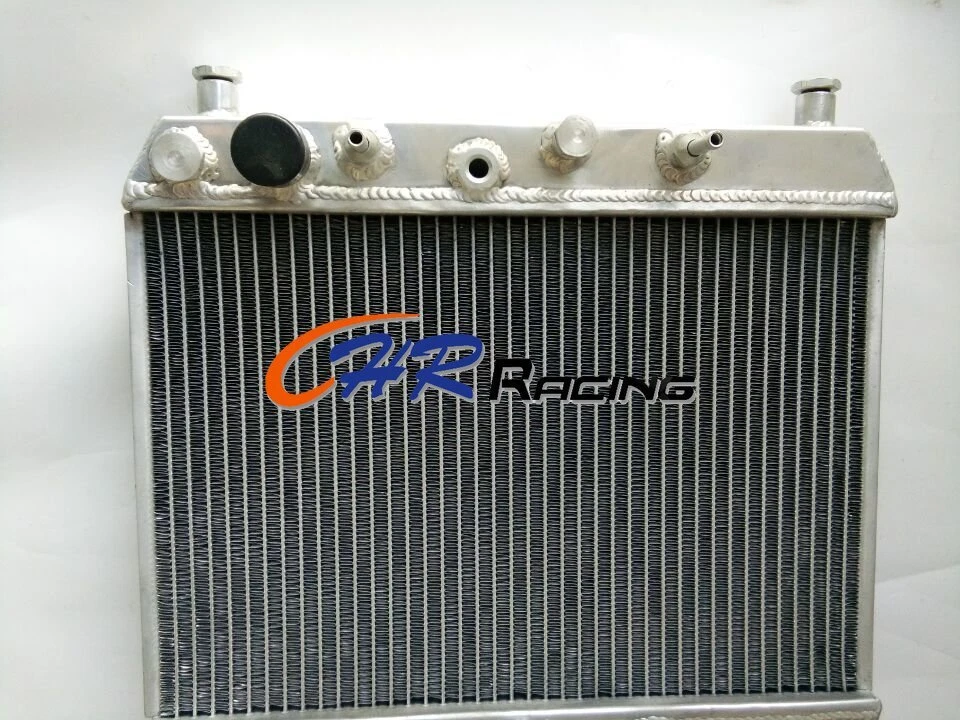 Radiador de aluminio + ventilador para Honda City 1984 1985 1986 1,2 litros gasolina AT MT Foto 4 de 4