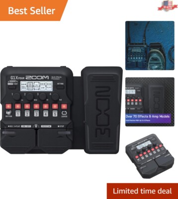 Guitar Multi-Effects Processor - 70+ Effects, Expression Pedal, Battery Powered