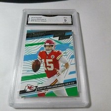 PAT PATRICK MAHOMES II CHIEFS 2019 PRESTIGE BANNER SEASON # PM GRADED 9 L@@@K