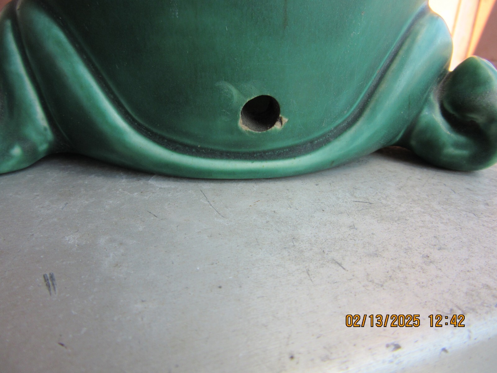 Rookwood Z-Glaze Hand Tooled Matte Green 11 1/2" Geometric Lamp Base 1903