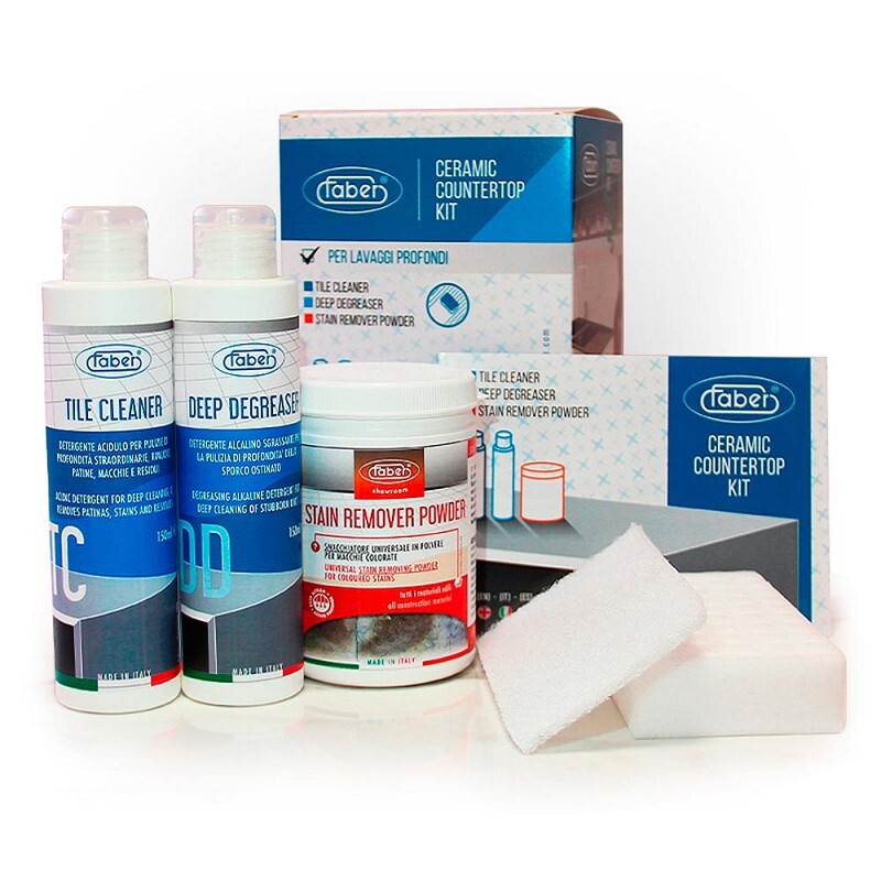 Faber Chimica CERAMIC COUNTERTOP KIT per la pulizia profonda ceramica e gres