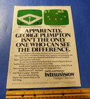 Vintage Video Game Ad 1982 Intellivision by Mattel Electronics George Plimpton — photo 1