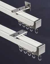 Ceiling Curtain Track Set,Room Divider Track, Shower Curtain Track Set with Hook