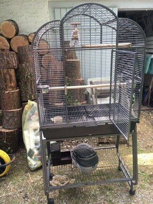 Vogelkäfig Voliere Groß auf Rollen Metall wie neu ! eBay
