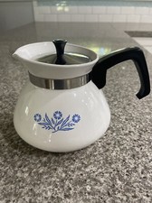 Vintage Corningware Blue Floral Teapot