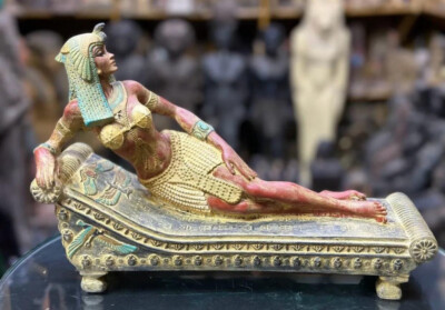 RARE Egyptian Antiquities statue for Queen Cleopatra Egyptian style statue BC