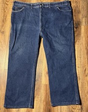 Vtg Levi's 530 Jeans Orange Tab Blue Denim Made in USA Sz 50x30 Small Flaw 1L