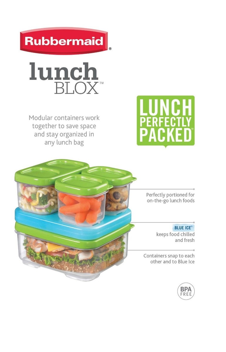 Rubbermaid LunchBlox Stackable Food Containers | eBay
