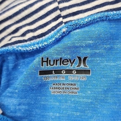 Hurley Hoodie Blue Space Dye Lightweight Boys Large - Picture 4 of 5