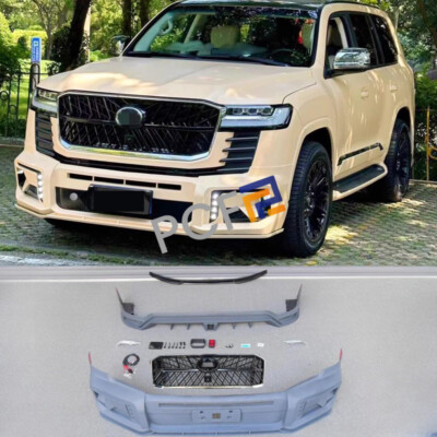For Toyota Land Cruiser LC300 primer WALD style Front & rear bumpers Body Kits