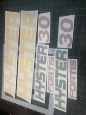 Hyster Fortis 30  Hyster Forklift decal set 