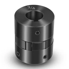 1/2" to 3/4" L075 Flexible 3-Piece L-Jaw Coupling Coupler Set & Rubber Spider