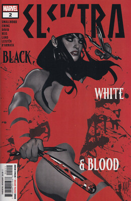 ELEKTRA: BLACK, WHITE & BLOOD #2 (ADAM HUGHES VARIANT) ~ Marvel Comics