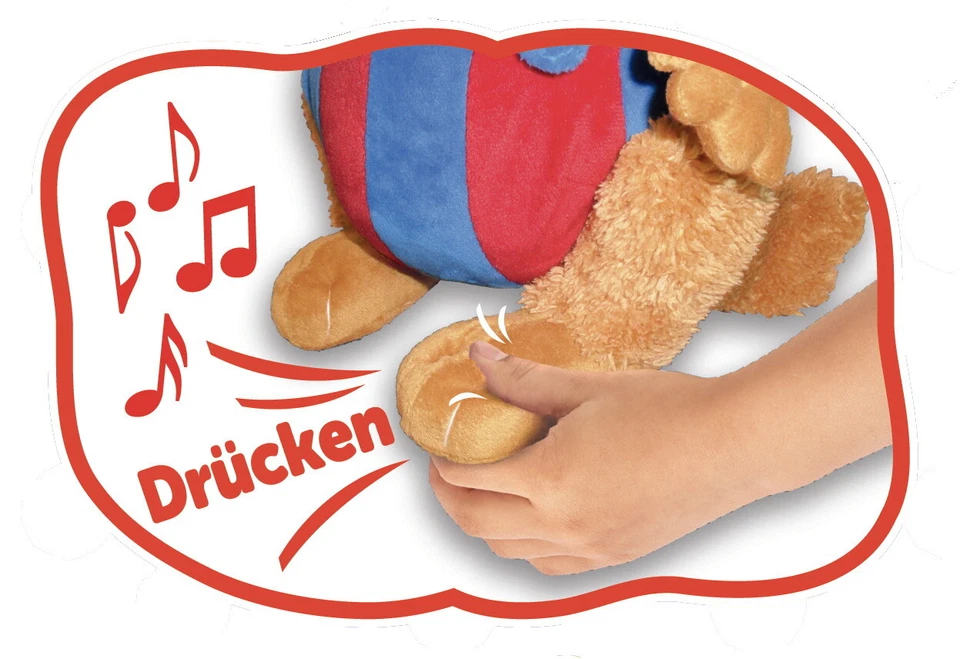 Simba Plüsch Stofftier Bobo Siebenschläfer sing mit mir 35cm 109241017 - Bild 4 von 4