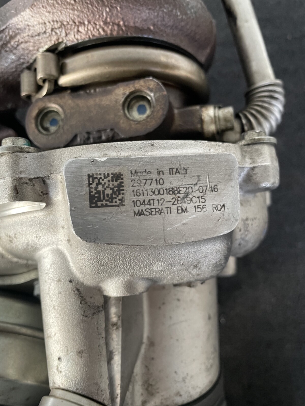 2014-2019 MASERATI GHIBLI RIGHT TURBO TURBOCHARGER 297710, 55221800 Geniune Used