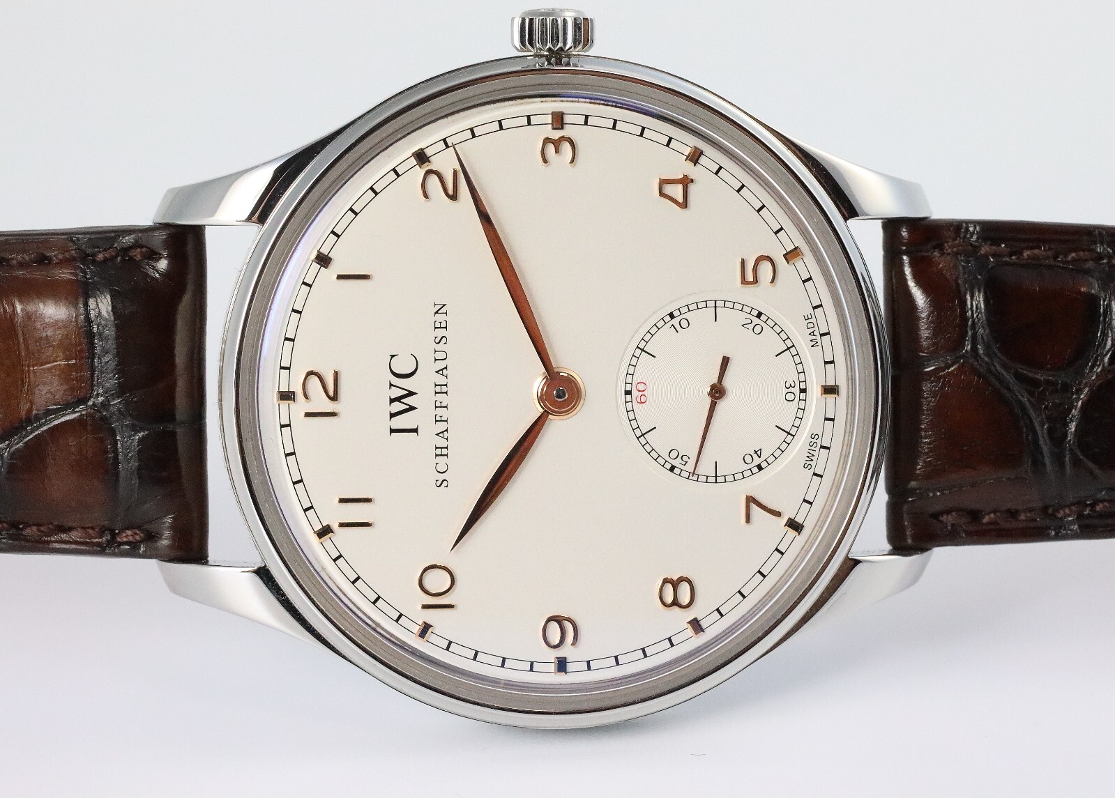 Bild 1 - IWC Portuguese Hand-Wound Handaufzug Edelstahl 44mm 545408 Dif22519 AVS18049 X