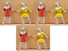 Britains' 7785 Silver Ballista Crew - painted 54mm plastic toy soldiers 1986