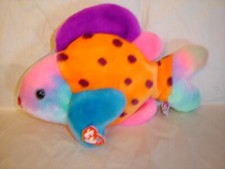 TY BEANIE BUDDY LIPS THE FISH 1999 13" WITH HANG TAG RETIRED NEW WITH TAG