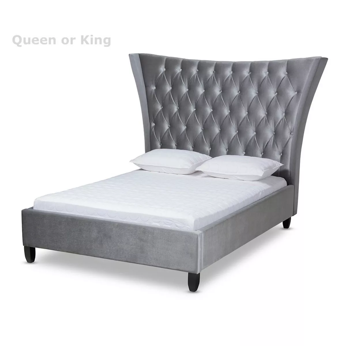 Tall wingback bed hot sale