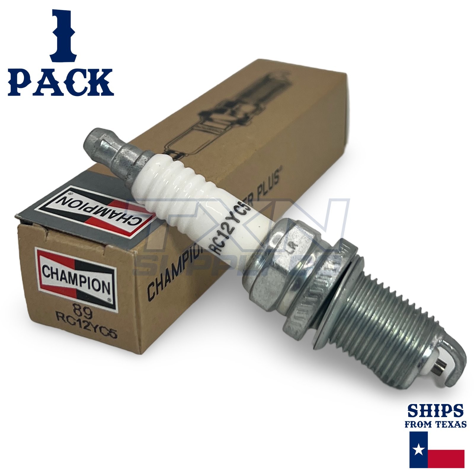 Champion 89 Copper Plus Spark Plug RC12YC5 - 1 Pack
