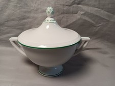 Augarten Vienna Elegant Sugar Bowl Lidded Jar Shape Habsburg Pine Cones