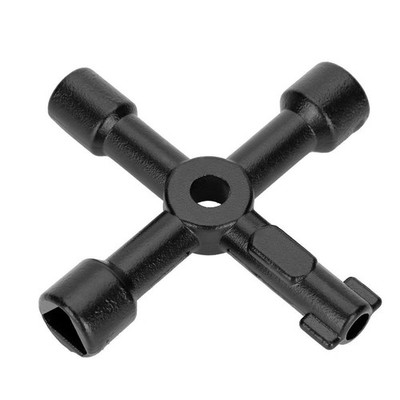 Yosoo Universal Cross Key - 4 Way Wrench for Plumbers & Electricians