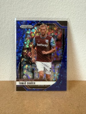 Tomas Soucek /99 Panini Prizm 2024-25 Optic Blue West Ham United
