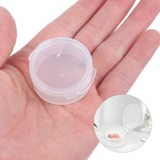 10 Pcs Earplug Storage Containers Transparent with Cover for Small Accessories