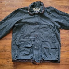 Vintage Banana Republic Zipper Front Snap Button Chore Barn Jacket Coat Size M