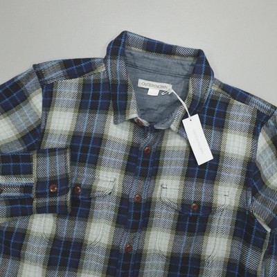 Outerknown Blanket Shirt Plaid Button Up Men's Size S Organic Cotton 1310205 MFE
