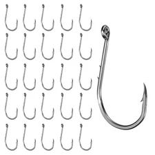 100Pcs Bait Holder Fishing Hook, Double Barbed Fishing Hooks, 1/0#, Black