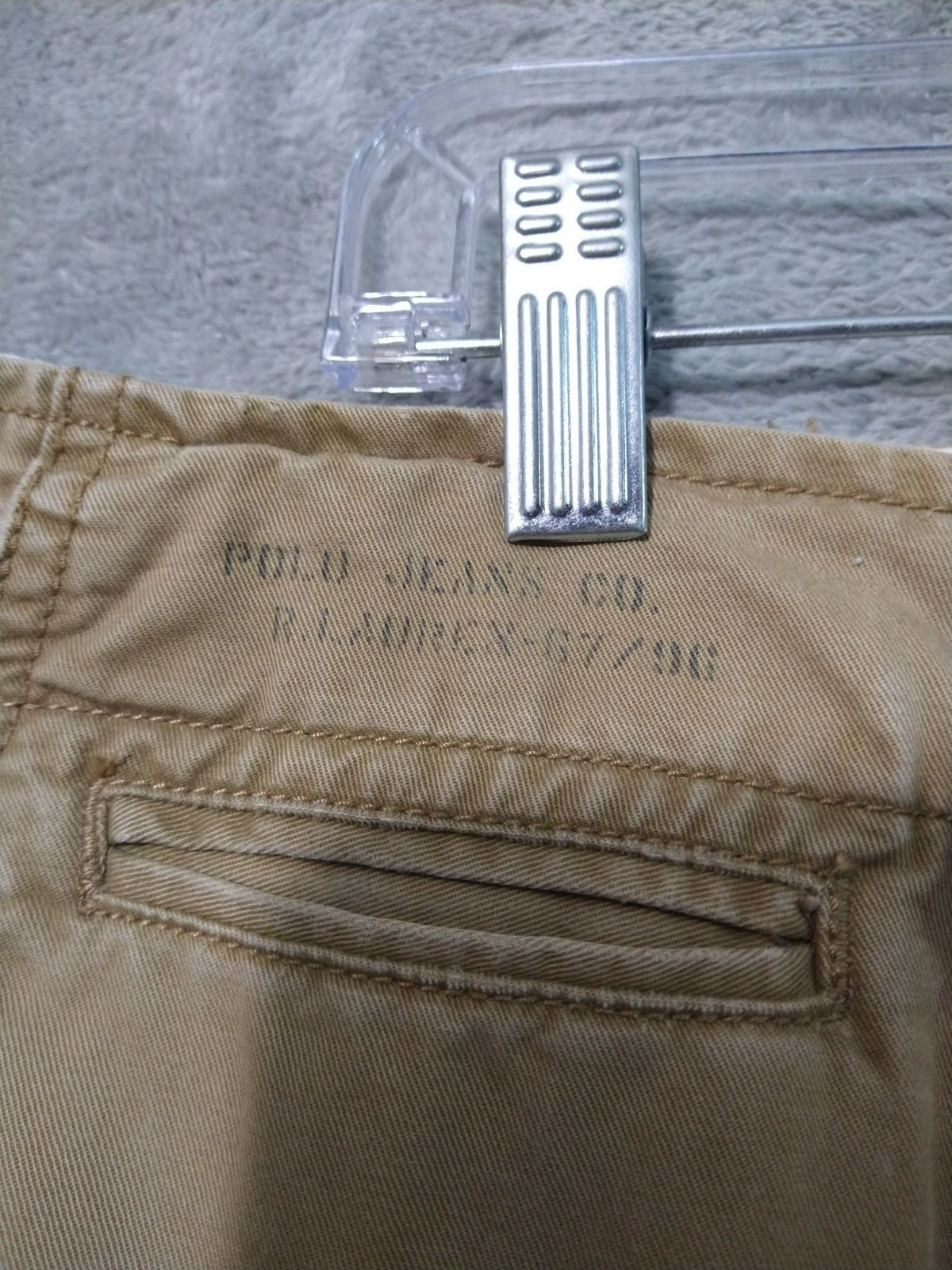 Polo Ralph Lauren Pants Mens 40x31 Beige Chino RL 67 Straight Leg Military thumbnail 7