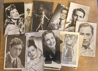 Job Lot Of Various Stars Of Stage & Screen Autographed Photos 1920’s 1960’s x37