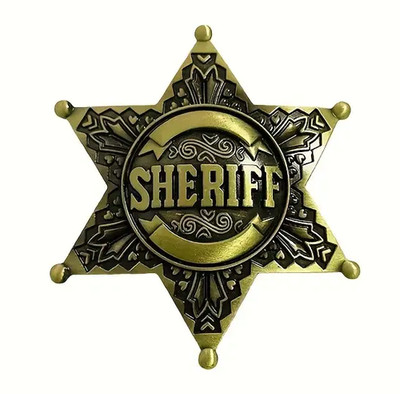 Sheriff Stern Fasnachtskostüm Cowboy Wild West Westen Star