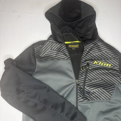 KLIM Transition Hoodie Jacket Men s S with Black Gray Zip Up