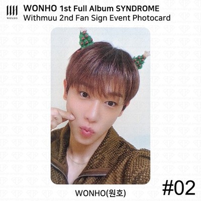 Wonho 1st Full Album SYNDROME Withmuu 2nd Fan Sign Event Photocard