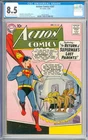 Action Comics #247 High Grade Silver Age Superman Vintage DC Comic 1958 CGC 8.5