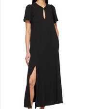 Raquel Allegra *IN NAVY BLUE* Flutter Sleeve Maxi Dress Size 1 Medium